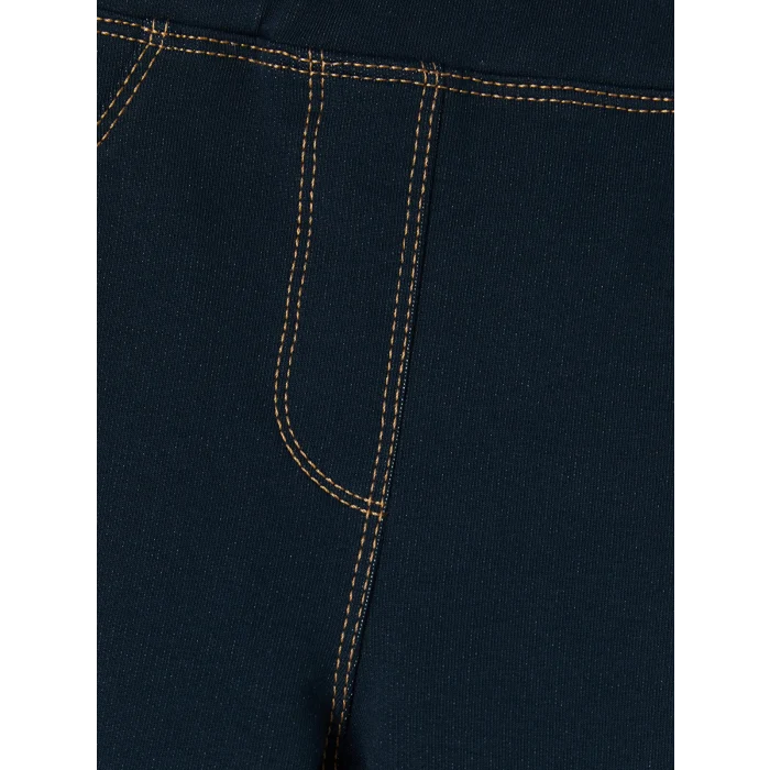 LCW Kids İndigo Kız Çocuk Denim Görünümlü Tayt