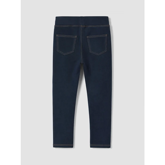 LCW Kids İndigo Kız Çocuk Denim Görünümlü Tayt