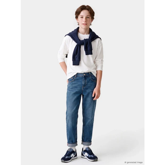 LCW Kids İndigo Regular Fit Erkek Çocuk Jean Pantolon
