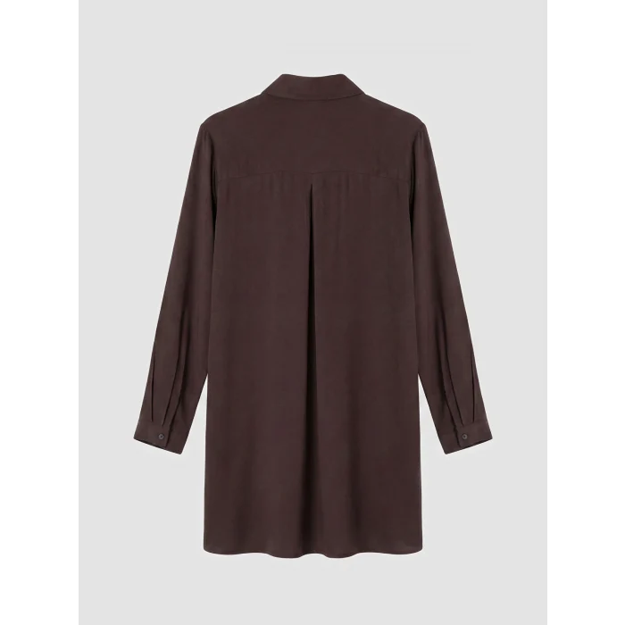 LCW Grace Kahverengi Regular Fit Kadın Gömlek Tunik