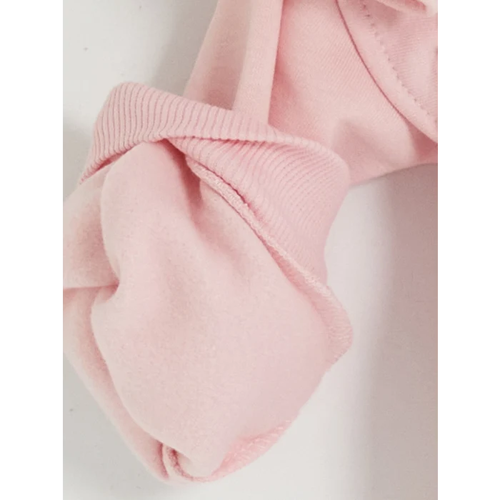 LCW Kids Pembe Bisiklet Yaka Nakışlı Kız Çocuk Takım