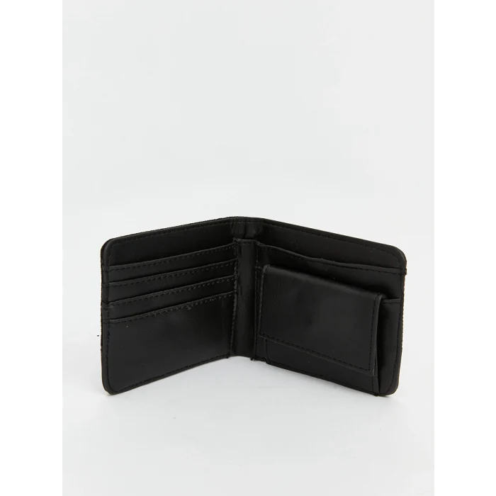 LCW ACCESSORIES Siyah Deri Görünümlü Erkek Cüzdan