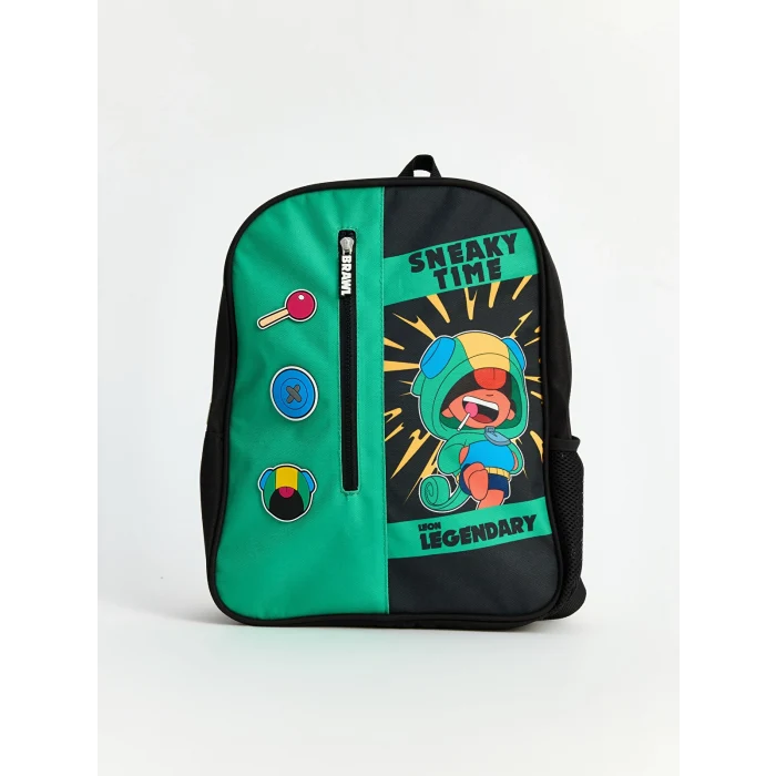 LCW ACCESSORIES Siyah Brawl Stars Baskılı Erkek Çocuk Sırt Çantası