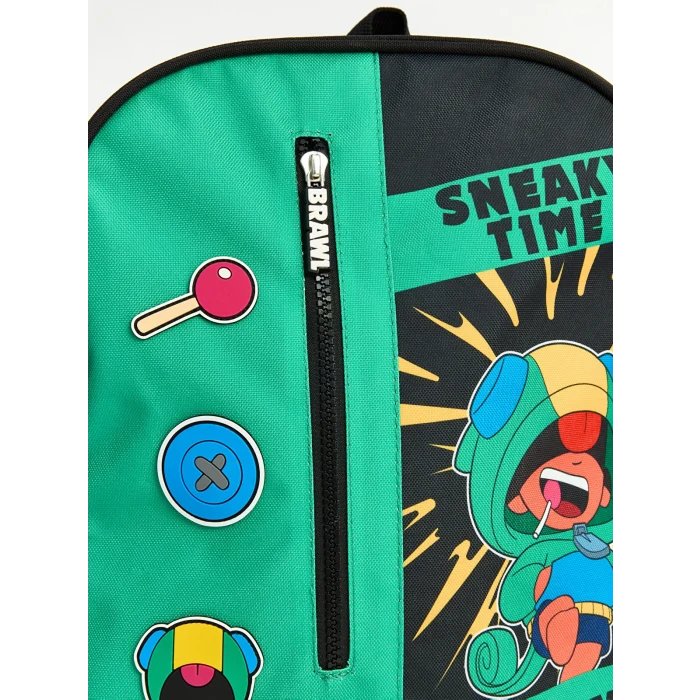LCW ACCESSORIES Siyah Brawl Stars Baskılı Erkek Çocuk Sırt Çantası