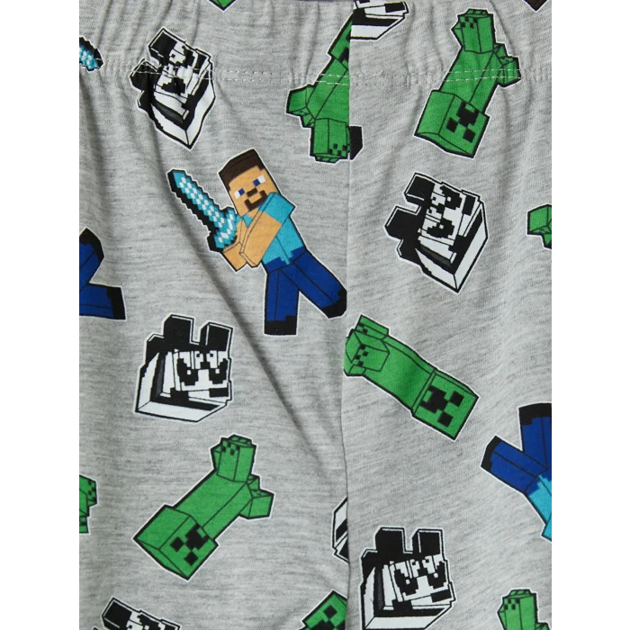 LCW Kids Lacivert Minecraft Lisanslı Erkek Çocuk Pijama Takımı