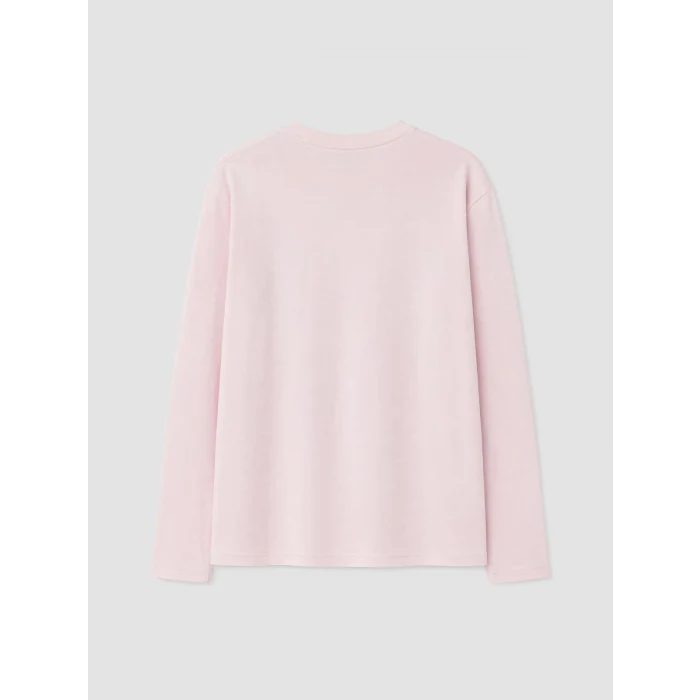 LCW Kids Pembe Bisiklet Yaka Baskılı Kız Çocuk Pijama Takım