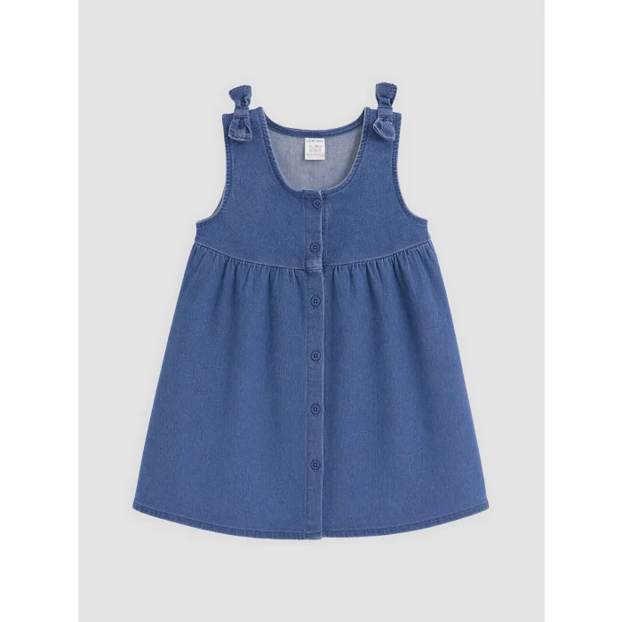 LCW baby İndigo Kız Bebek Elbise ve Tişört