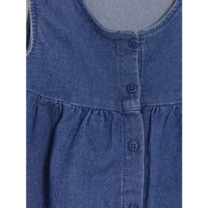LCW baby İndigo Kız Bebek Elbise ve Tişört