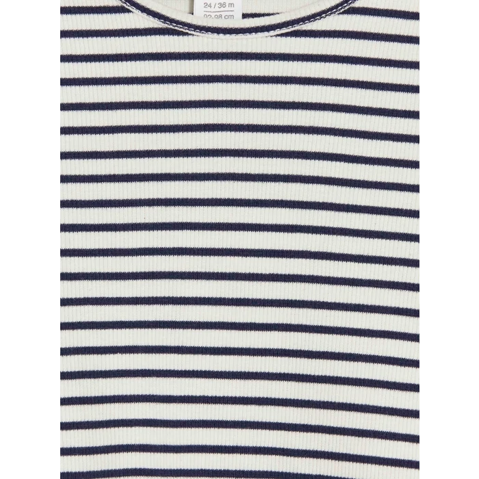 LCW baby İndigo Kız Bebek Elbise ve Tişört