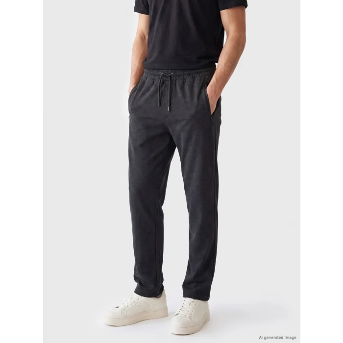 LCWAIKIKI Classic Antrasit Regular Fit Erkek Eşofman Altı