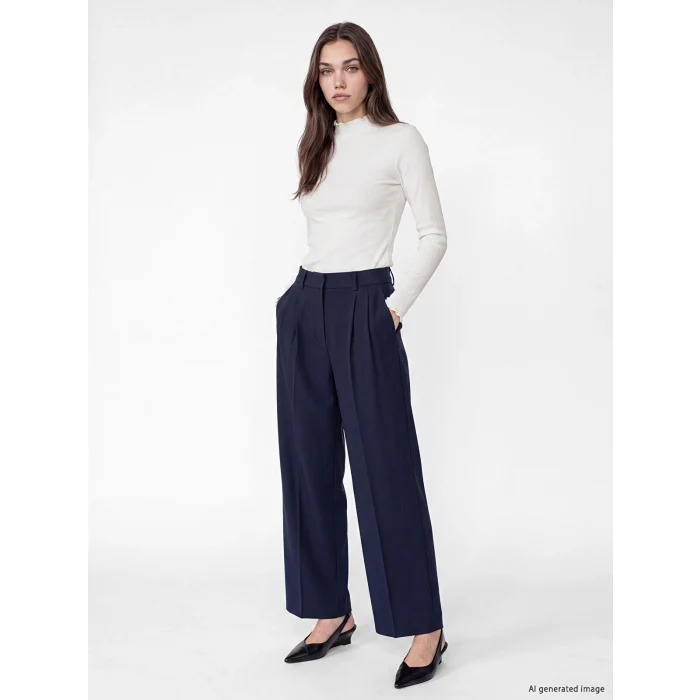 LCW Modest Beyaz Dik Yaka Kadın Fitilli Body