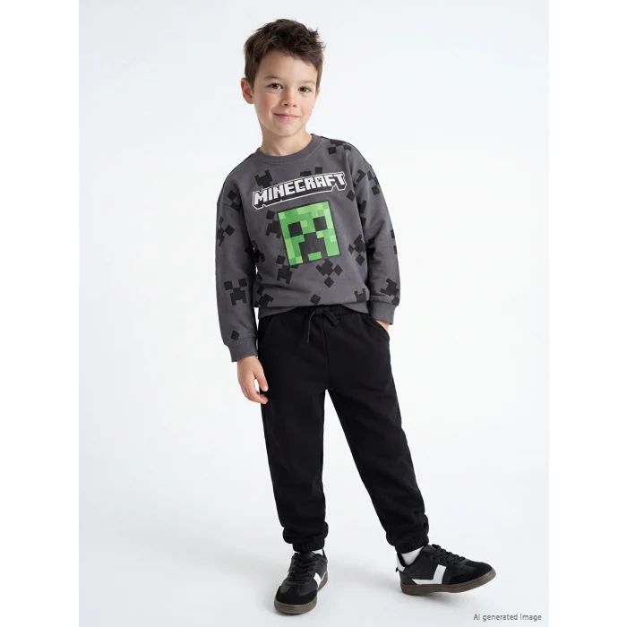 LCW Kids Siyah Erkek Çocuk Jogger Eşofman Altı