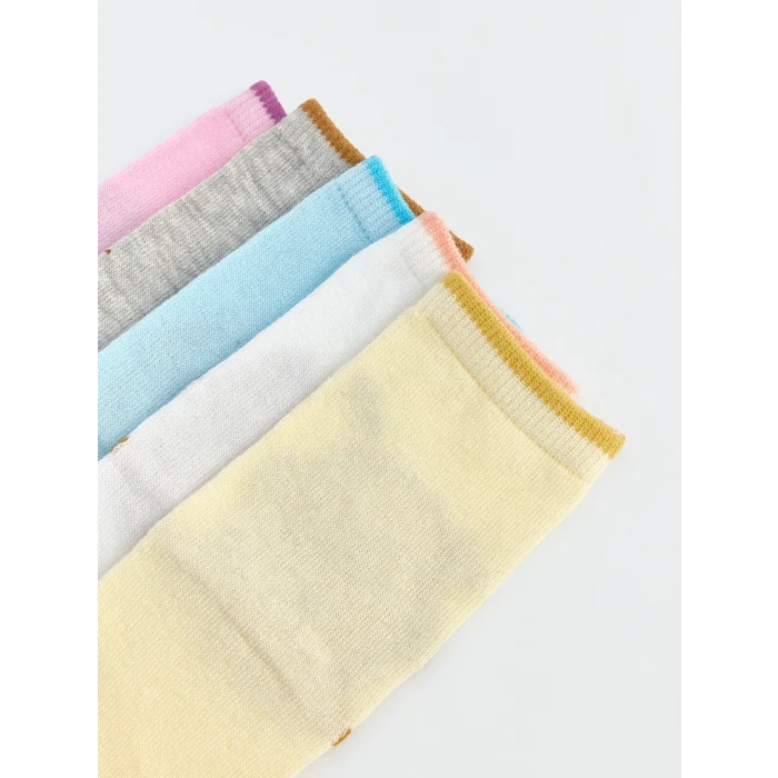 LCW Kids Pembe Kız Çocuk 5li Paket Soket Çorap