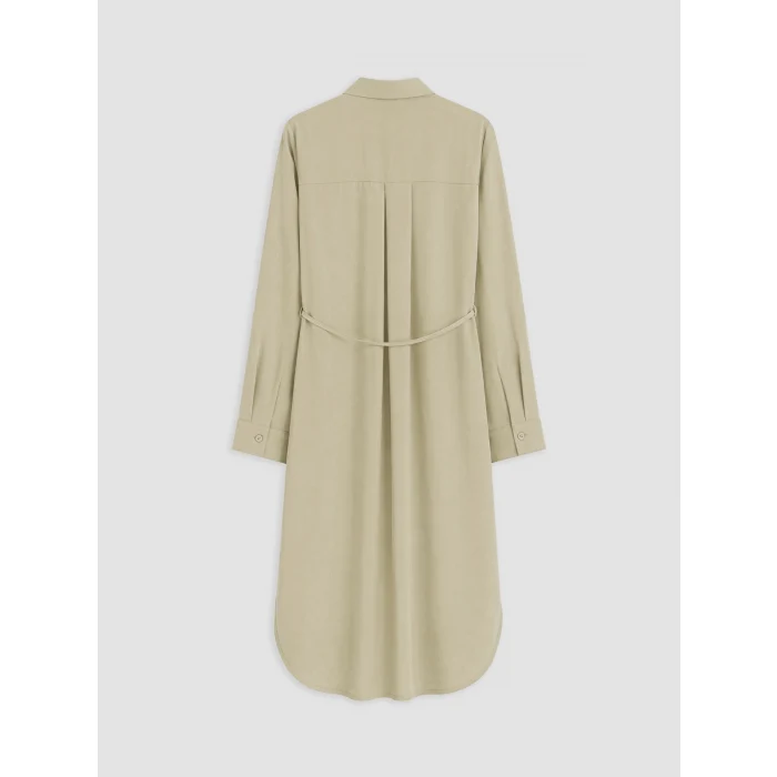 LCW EVERYDAY Haki Oversize Modal Karışımlı Kadın Gömlek Tunik