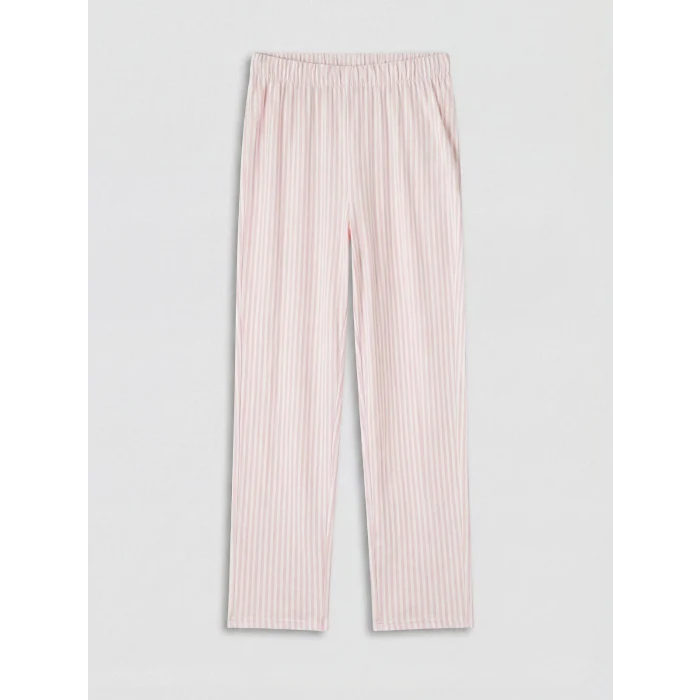 LCW Kids Pembe Gömlek Yaka Kız Çocuk Pijama Takım