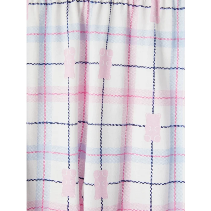 LCW Kids Mavi Bisiklet Yaka Kız Çocuk Pijama Takım