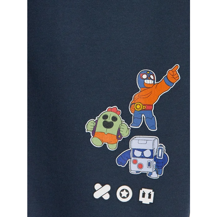 LCW Kids Lacivert Erkek Çocuk Brawl Stars Baskılı Jogger Eşofman Altı