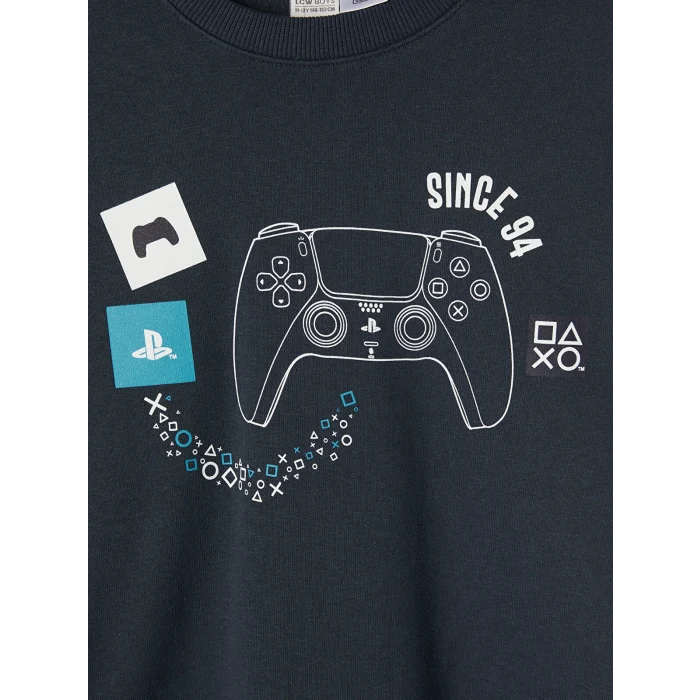 LCW Kids Lacivert PlayStation Baskılı Erkek Çocuk Eşofman Takımı