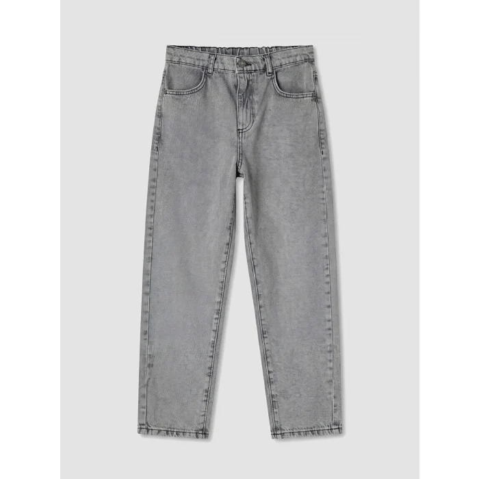 LCW Kids Gri Baggy Fit Erkek Çocuk Jean Pantolon