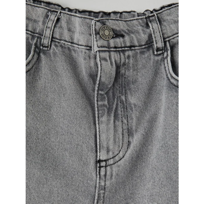 LCW Kids Gri Baggy Fit Erkek Çocuk Jean Pantolon