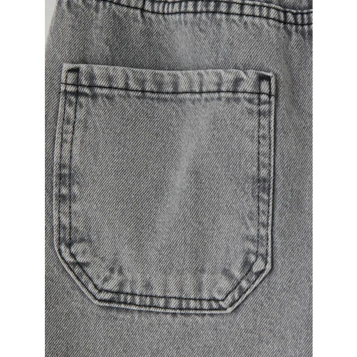 LCW Kids Gri Baggy Fit Erkek Çocuk Jean Pantolon