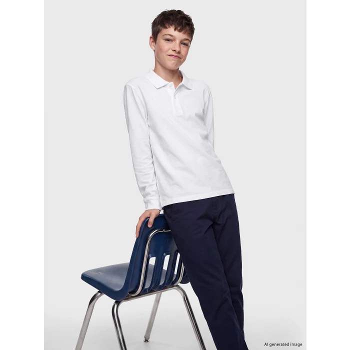 LCW Kids Beyaz Polo Yaka Erkek Çocuk Pike Tişört