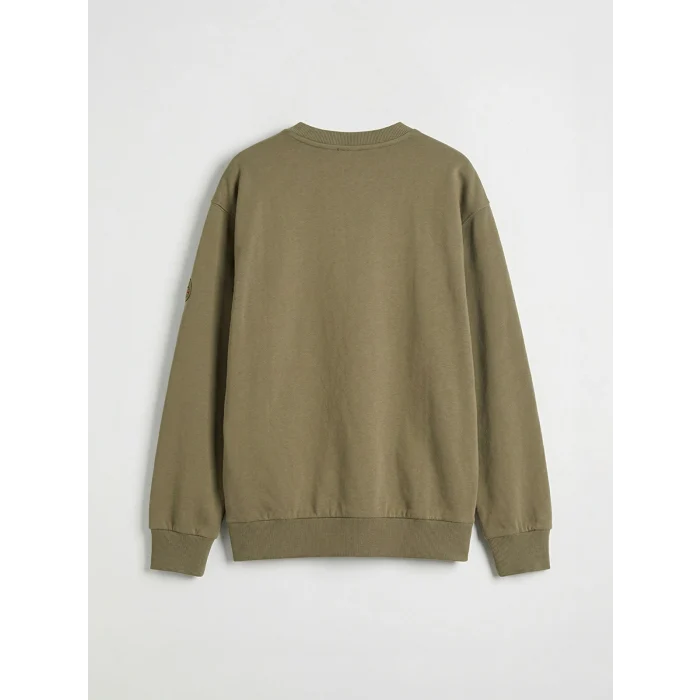 LCW Kids Haki Erkek Çocuk Minecraft Baskılı Sweatshirt