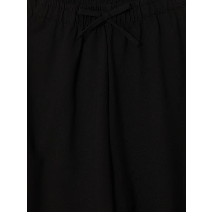 LCW Kids Siyah Wideleg Kız Çocuk Pantolon