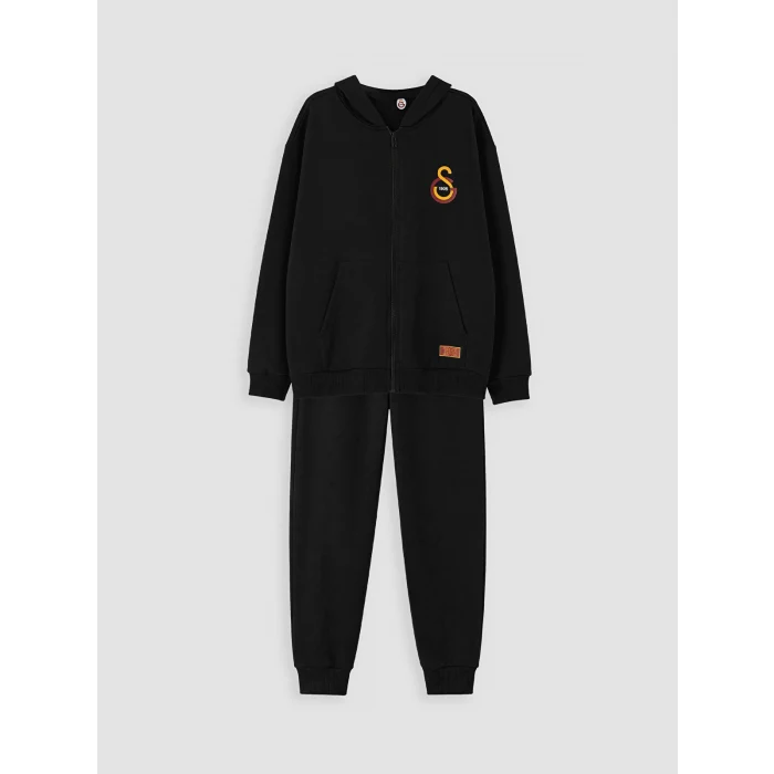 LCW Kids Siyah Galatasaray Baskılı Erkek Çocuk Eşofman Takım