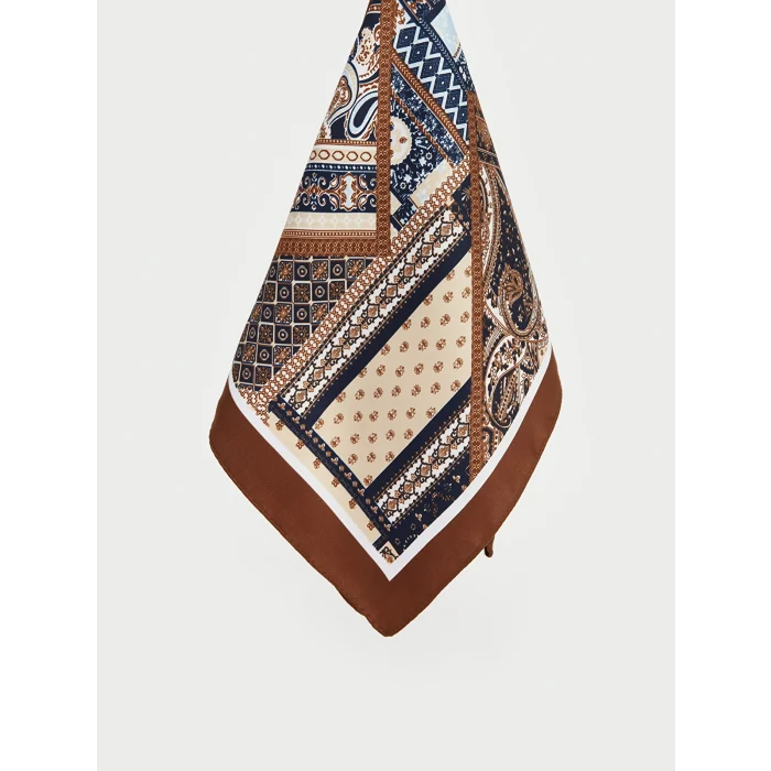 LCW ACCESSORIES Kahverengi Desenli Kadın Bandana 2li
