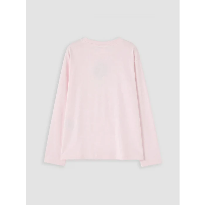 LCW Kids Pembe Baskılı Kız Çocuk Pijama Takımı
