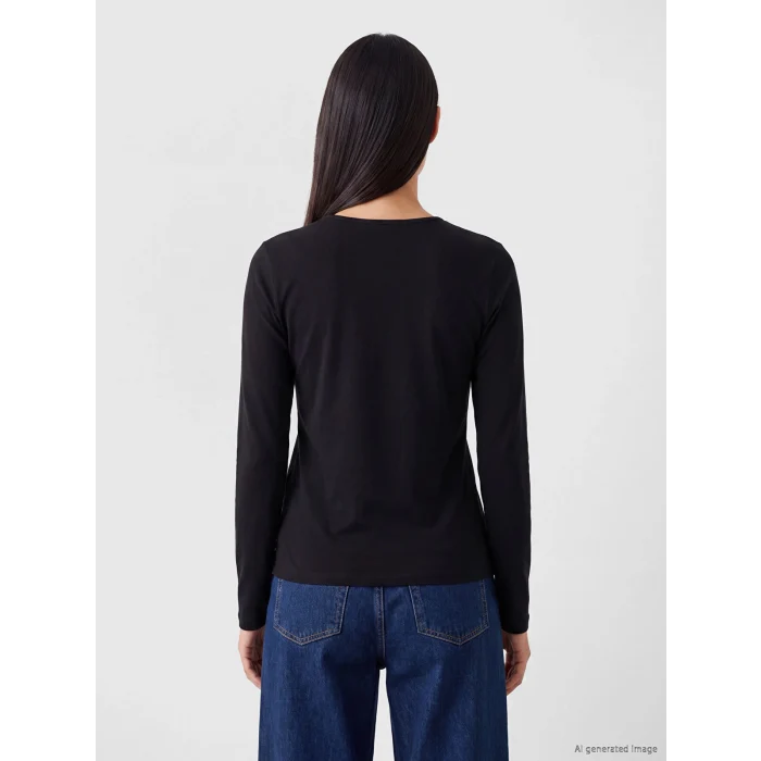 LCW EVERYDAY Siyah Bisiklet Yaka Kadın Body