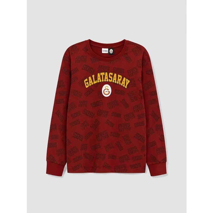 LCW Kids Kırmızı Galatasaray Lisanslı Erkek Çocuk Pijama Takım