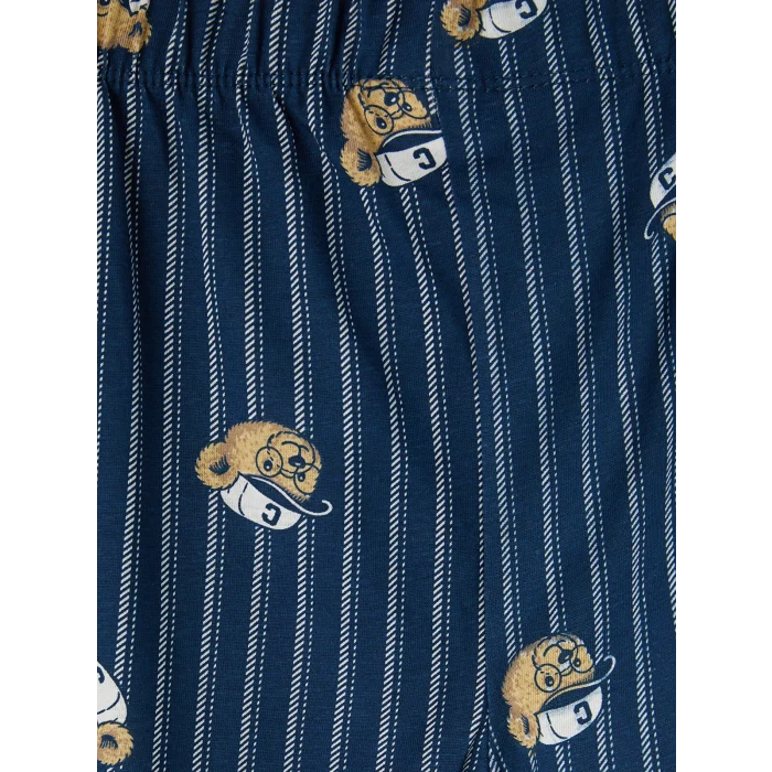 LCW Kids Ekru Bisiklet Yaka Erkek Çocuk Pijama Takımı
