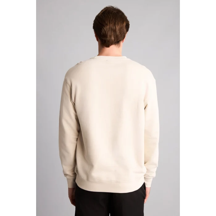 Defacto E8339AXER37 Ekru Pamuklu Regular Fit Basic Sweatshirt
