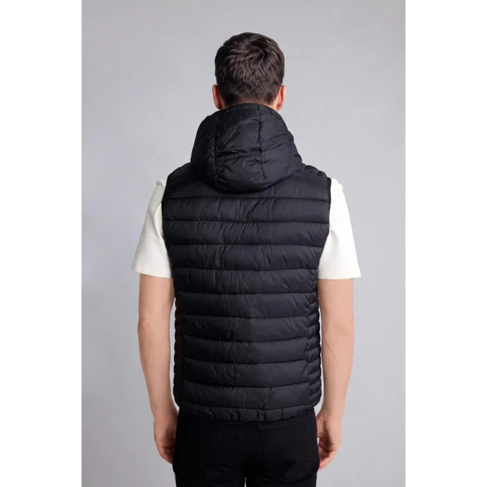 Defacto N4652AZBK27 Siyah Su İtici Slim Fit Kapüşonlu Yelek