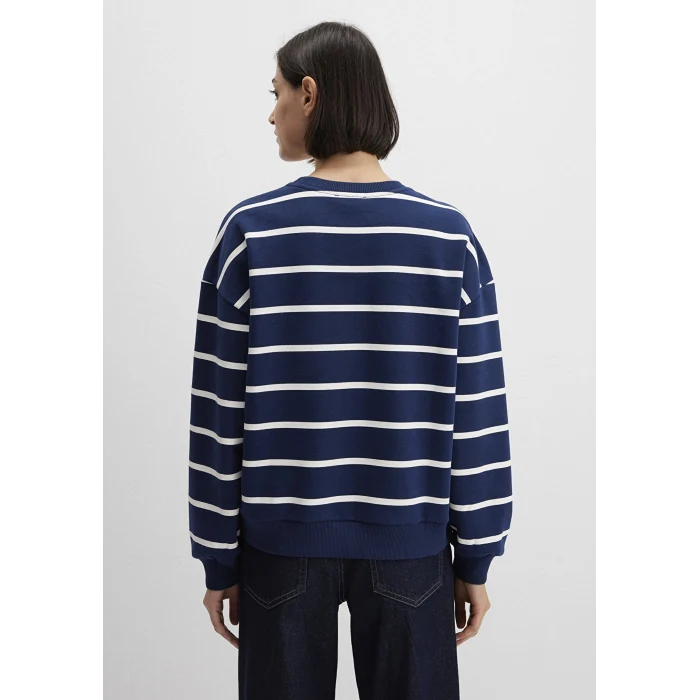 Mavi 1S10456-84634 Çizgili Lacivert Sweatshirt
