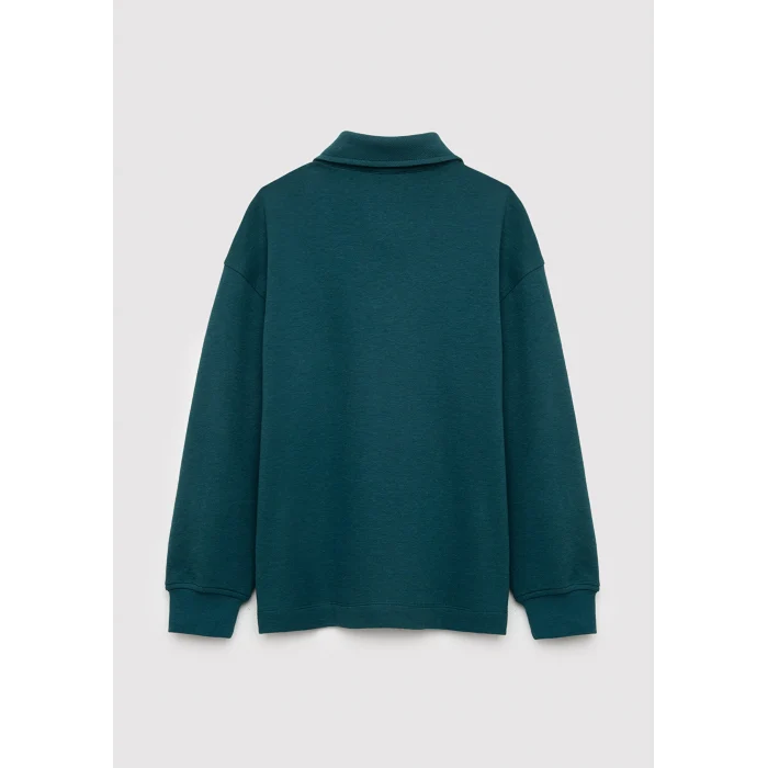 Mavi 6S10193-71932 Mavi Patch Detaylı Yeşil Sweatshirt