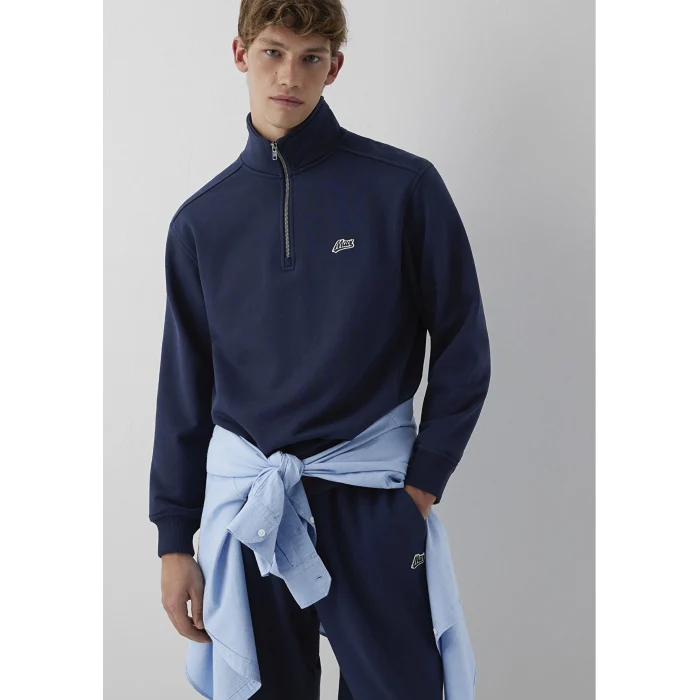 Mavi 0S10613-70490 Mavi Patch Nakışlı Yarı Fermuarlı Lacivert Sweatshirt