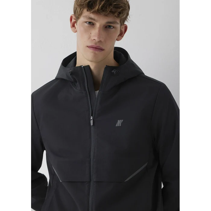 Mavi 0110894-71379 Su İtici Kapüşonlu Siyah Spandex Ceket