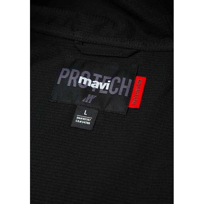 Mavi 0110894-71379 Su İtici Kapüşonlu Siyah Spandex Ceket