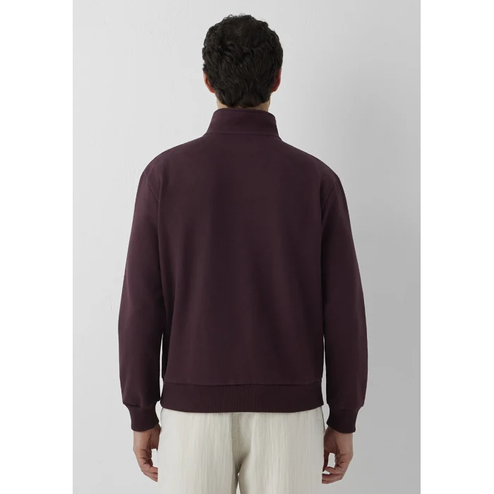 Mavi 0S20027-70223 Yarı Fermuarlı Bordo Sweatshirt