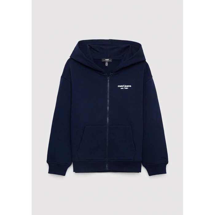 Mavi 6S10203-84371 Kapüşonlu Fermuarlı Lacivert Sweatshirt