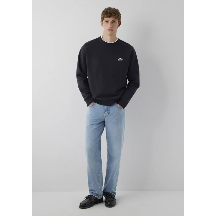 Mavi 0S10611-80022 Mavi Patch Nakışlı Antrasit Sweatshirt