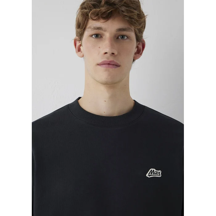 Mavi 0S10611-80022 Mavi Patch Nakışlı Antrasit Sweatshirt