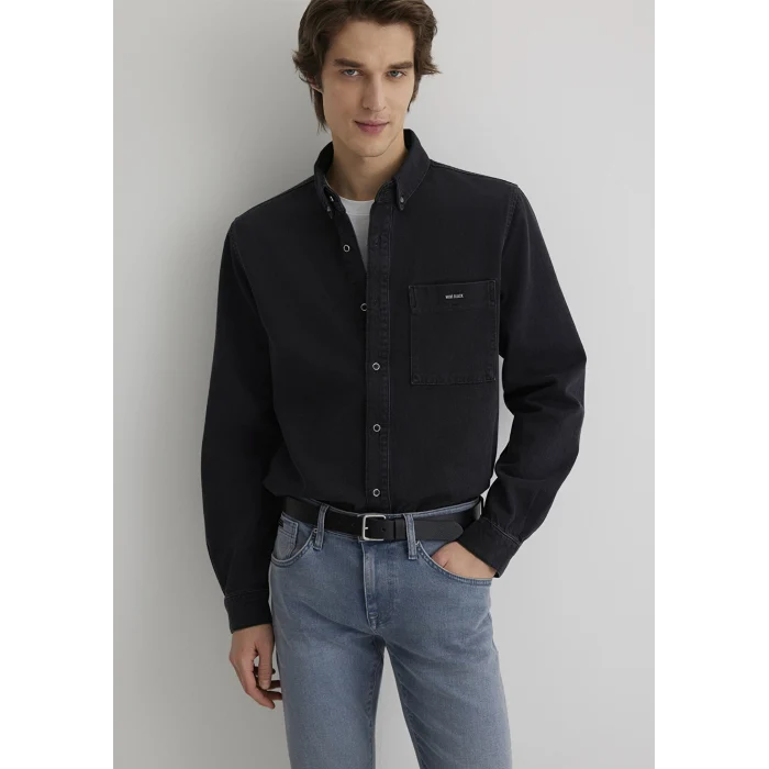 Mavi 0211065-89297 Jayden Mavi Black Koyu Gri Jean Gömlek