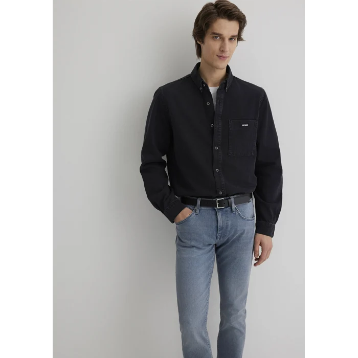 Mavi 0211065-89297 Jayden Mavi Black Koyu Gri Jean Gömlek