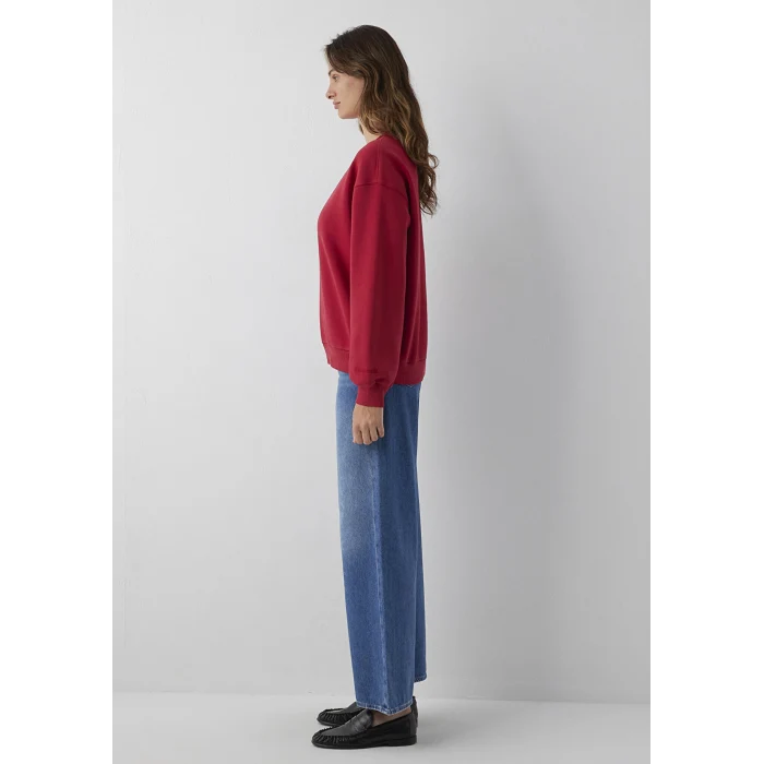 Mavi 1610198-70391 Bisiklet Yaka Kırmızı Basic Sweatshirt