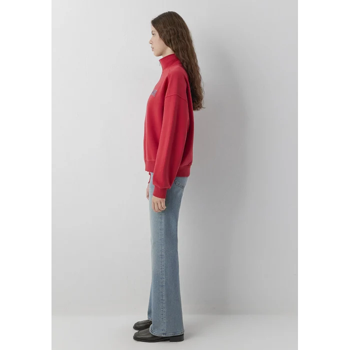 Mavi 1S10373-88631 Mavi Logo Yarı Fermuarlı Kırmızı Sweatshirt
