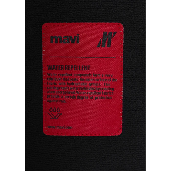 Mavi 0110851-71379 Su İtici Kapüşonlu Siyah Mont